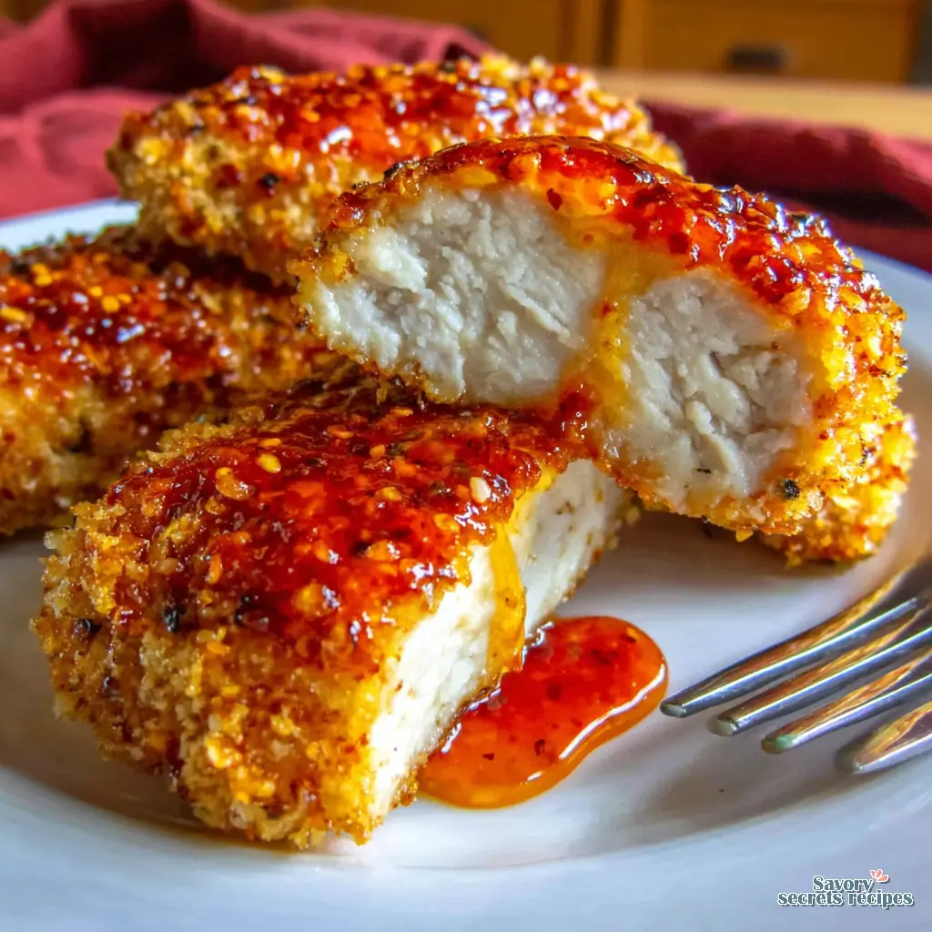 hot honey chicken air fryer final presentation