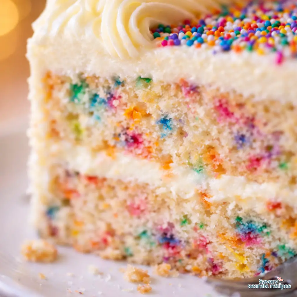 how to make box funfetti cake better close up