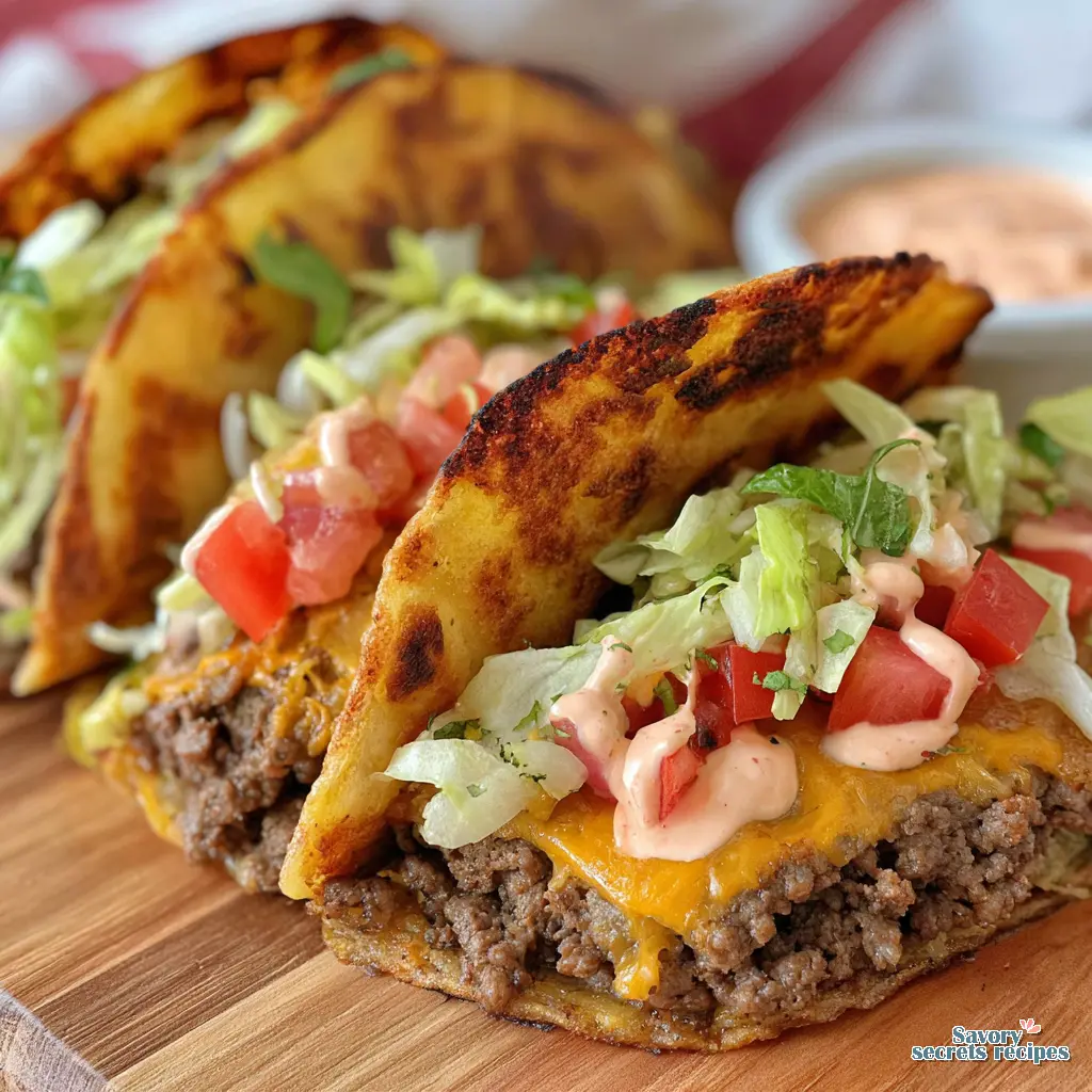 in n out smash burger tacos recipe close up