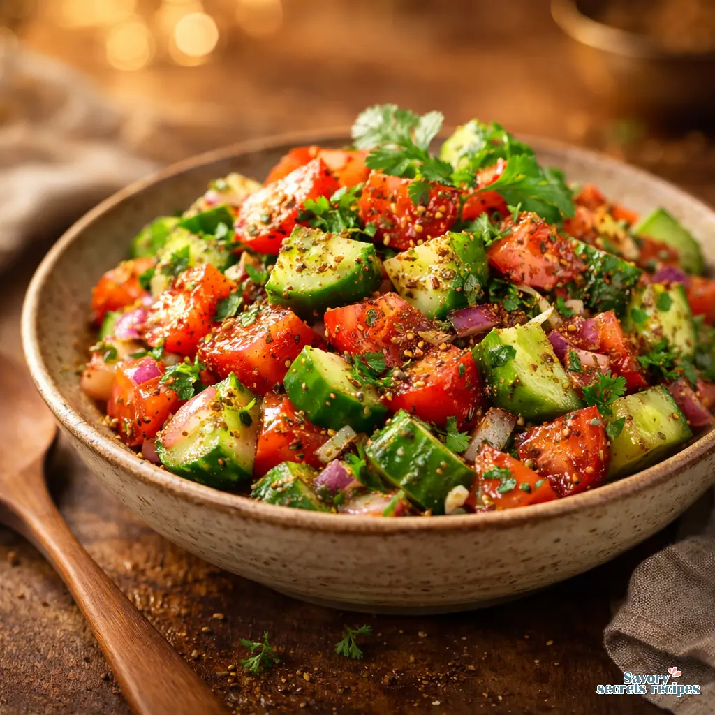 indian cucumber tomato salad final presentation