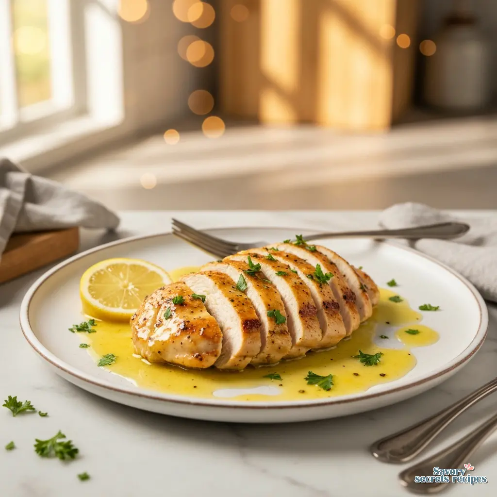 instant pot lemon garlic chicken recipe final presentation