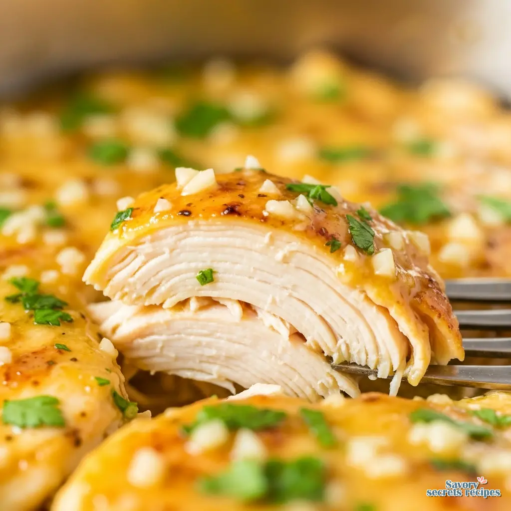 instant pot lemon garlic chicken recipe close up