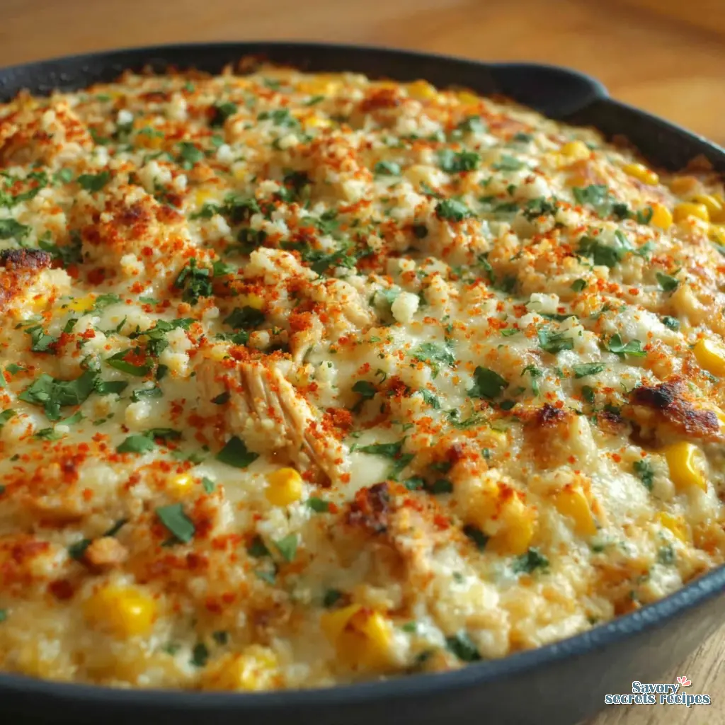 Instant Pot Street Corn Chicken Dip close up