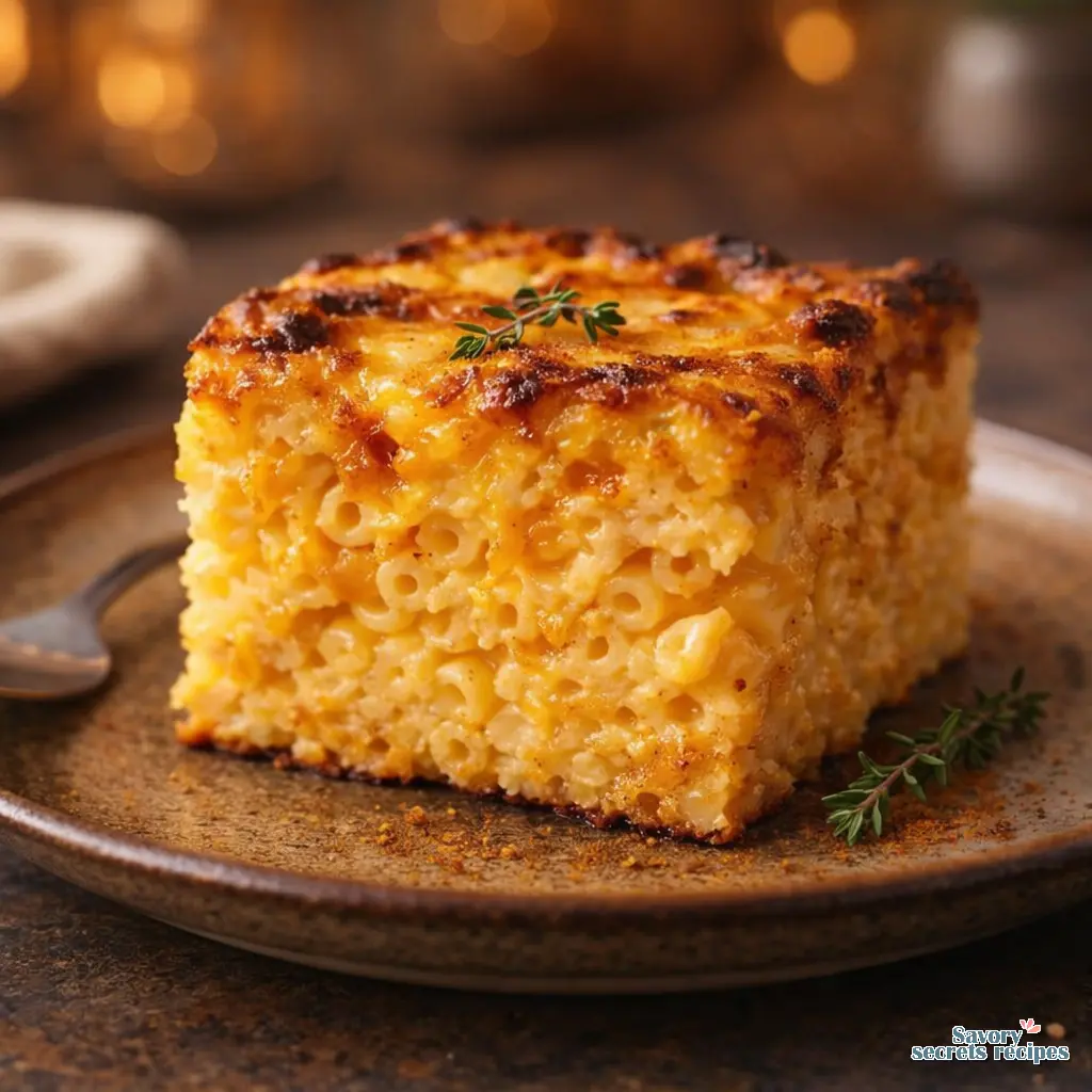 jamaican baked mac and cheese final presentation