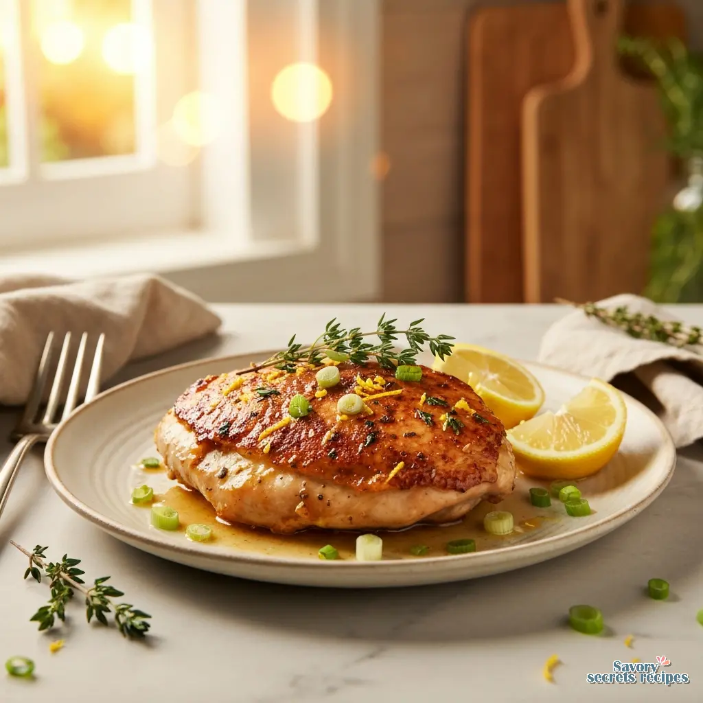 jamaican lemon garlic chicken recipe final presentation