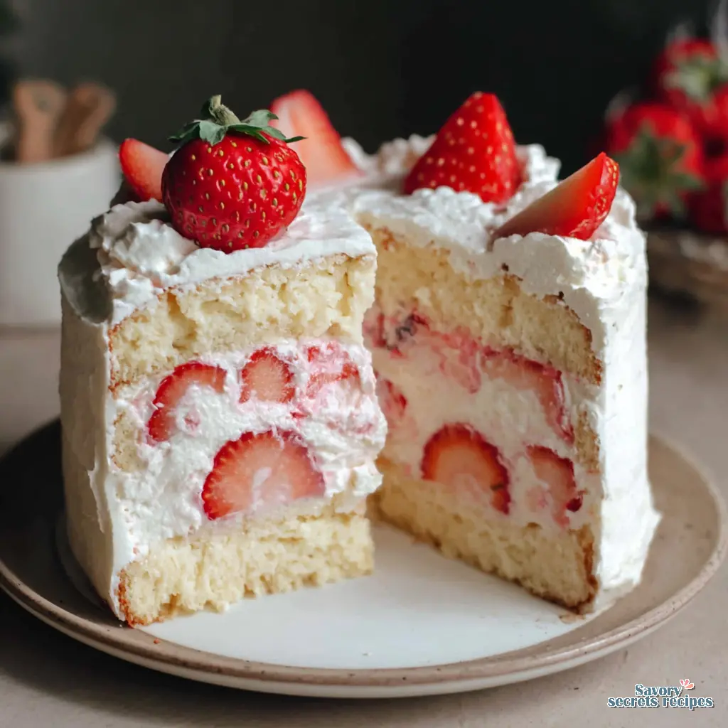 Best Authentic Japanese Strawberry Shortcake Cake