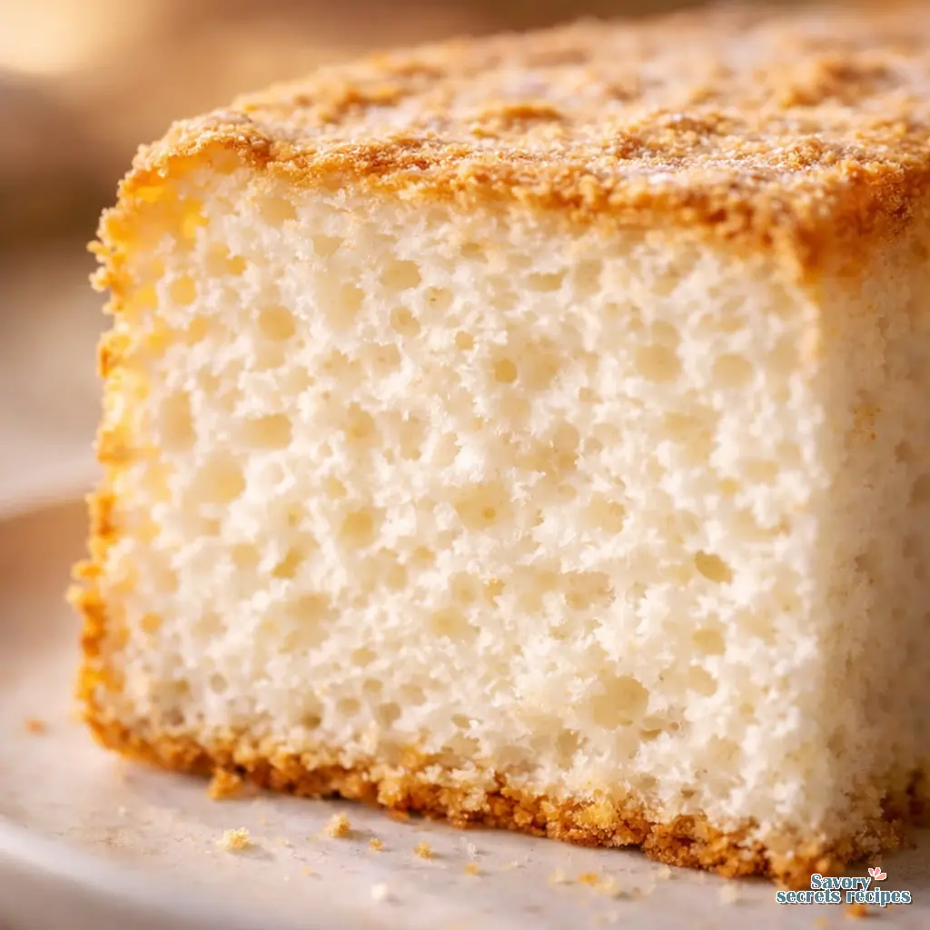 keto angel food cake recipe close up