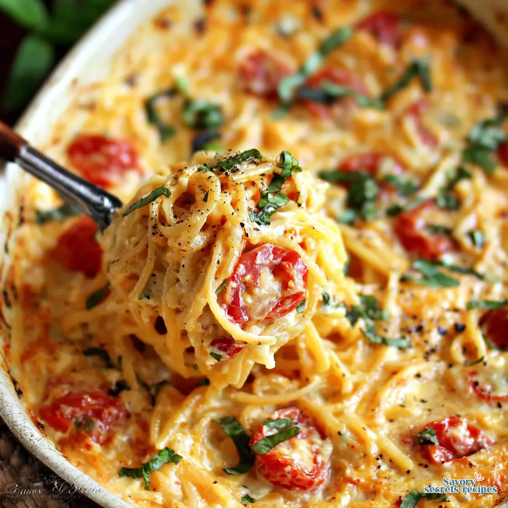 keto baked feta pasta alternative close up