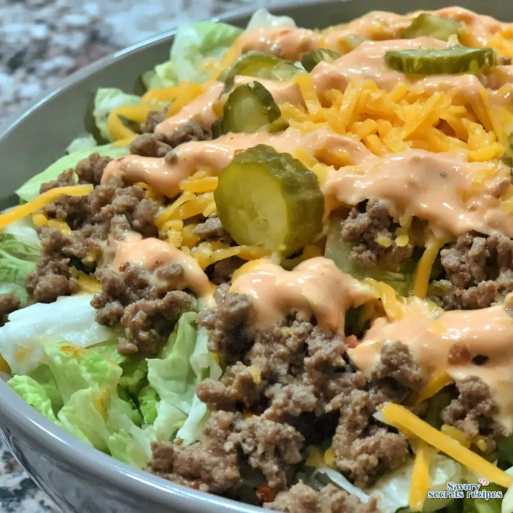 keto big mac bowl recipe - variation 4