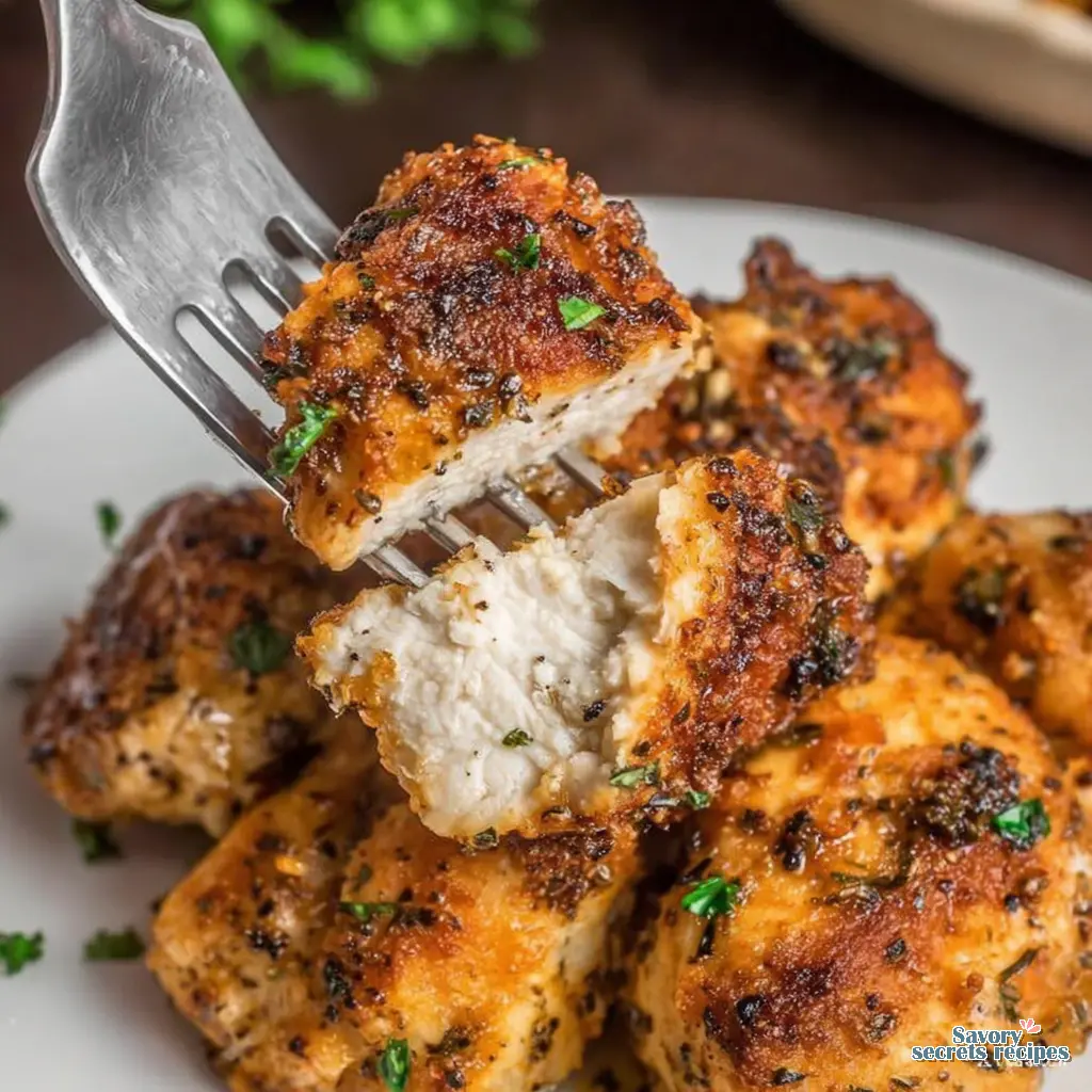 keto garlic butter chicken bites - variation 4