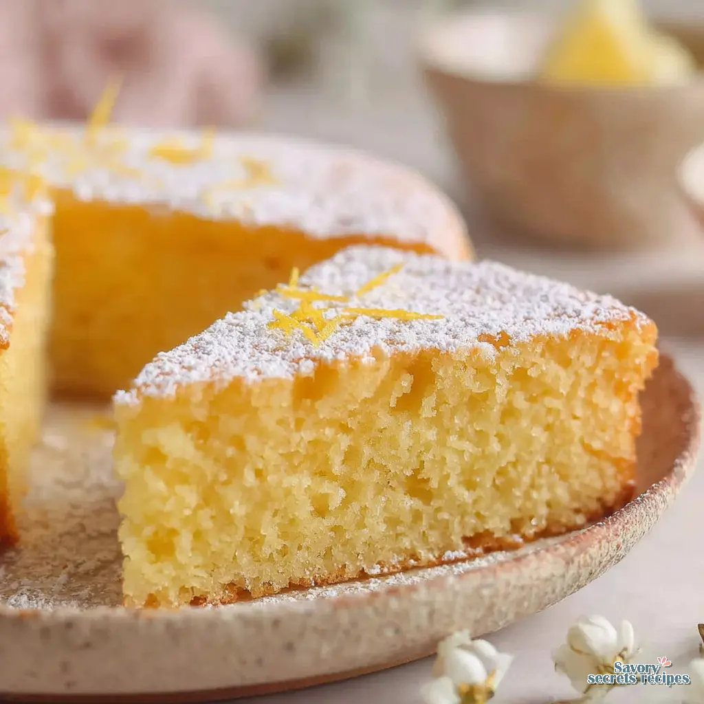 keto lemon olive oil cake close up