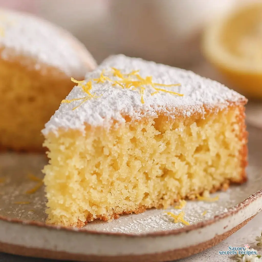 keto lemon olive oil cake final presentation