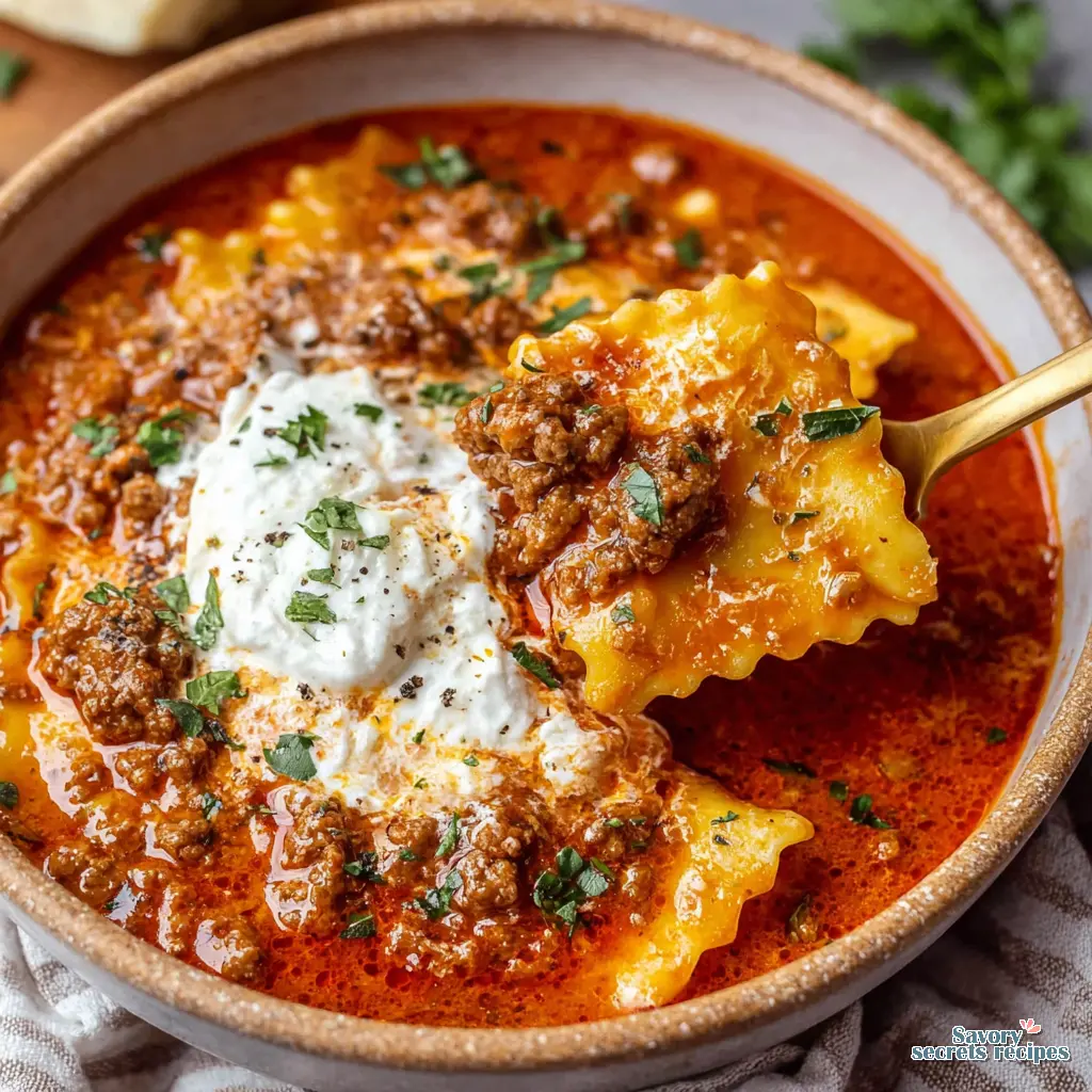 lazy lasagna soup crock pot final presentation