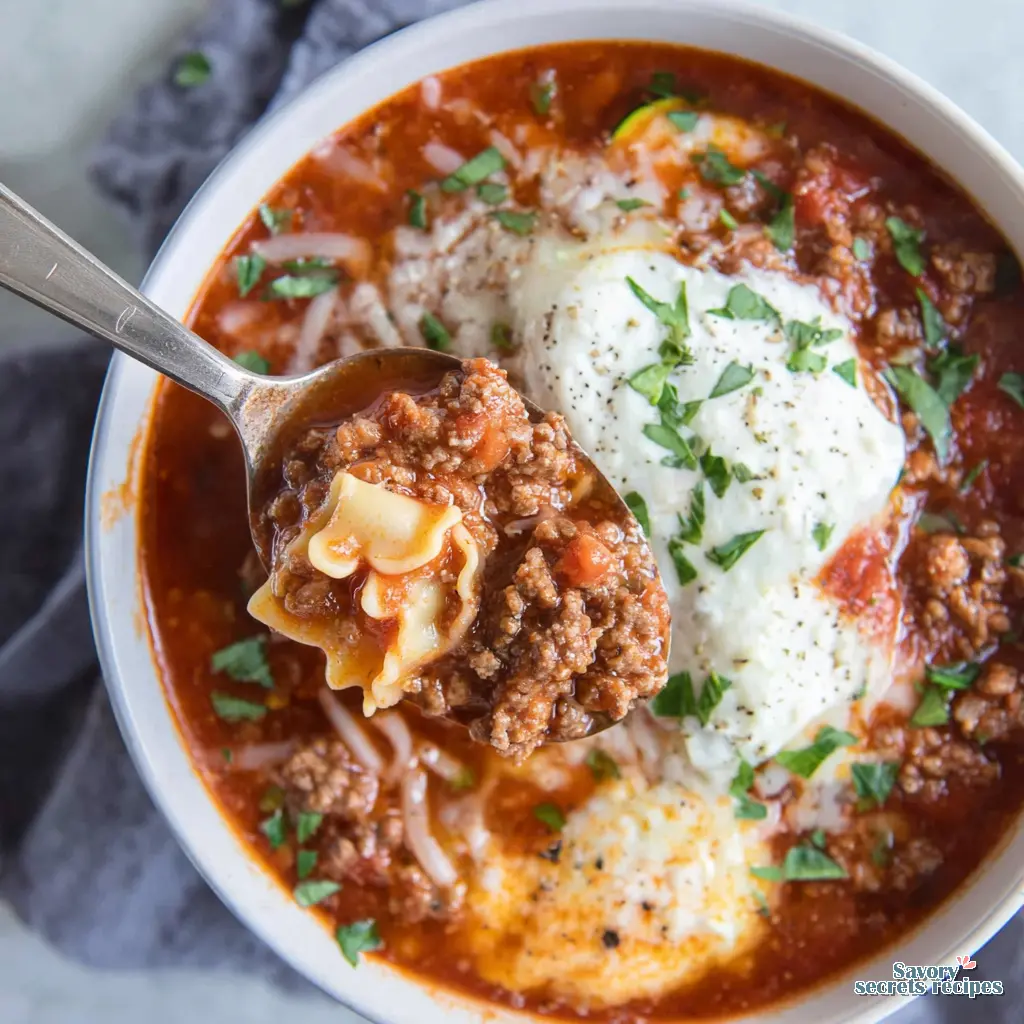 lazy lasagna soup keto final presentation