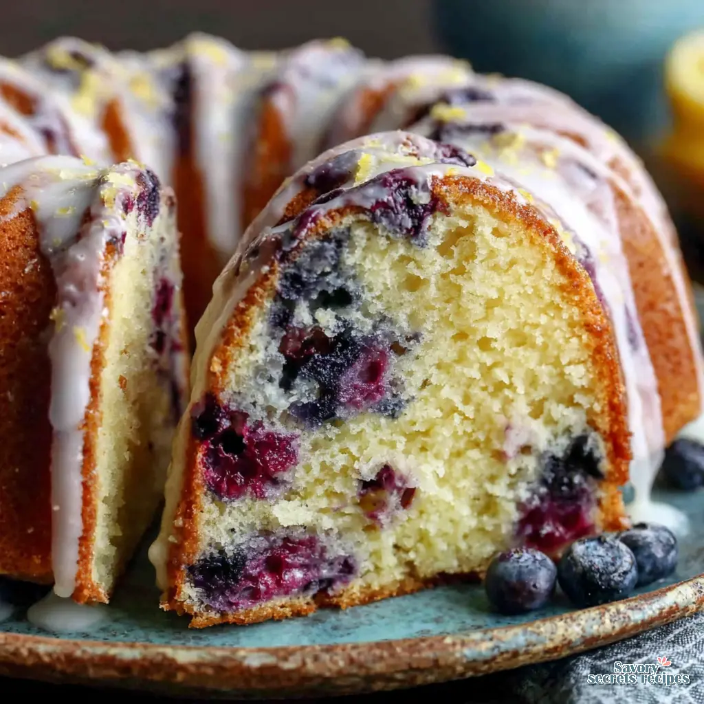 lemon blueberry bundt cake with lemon glaze 983897212 q1