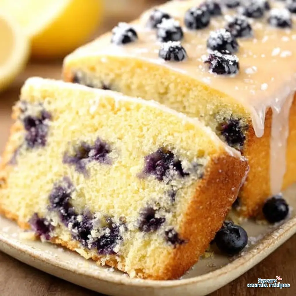 Lemon Blueberry Cake from Box Mix Hack final presentation
