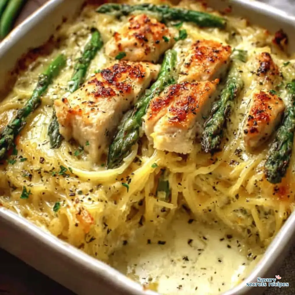 lemon chicken asparagus spaghetti squash bake final presentation