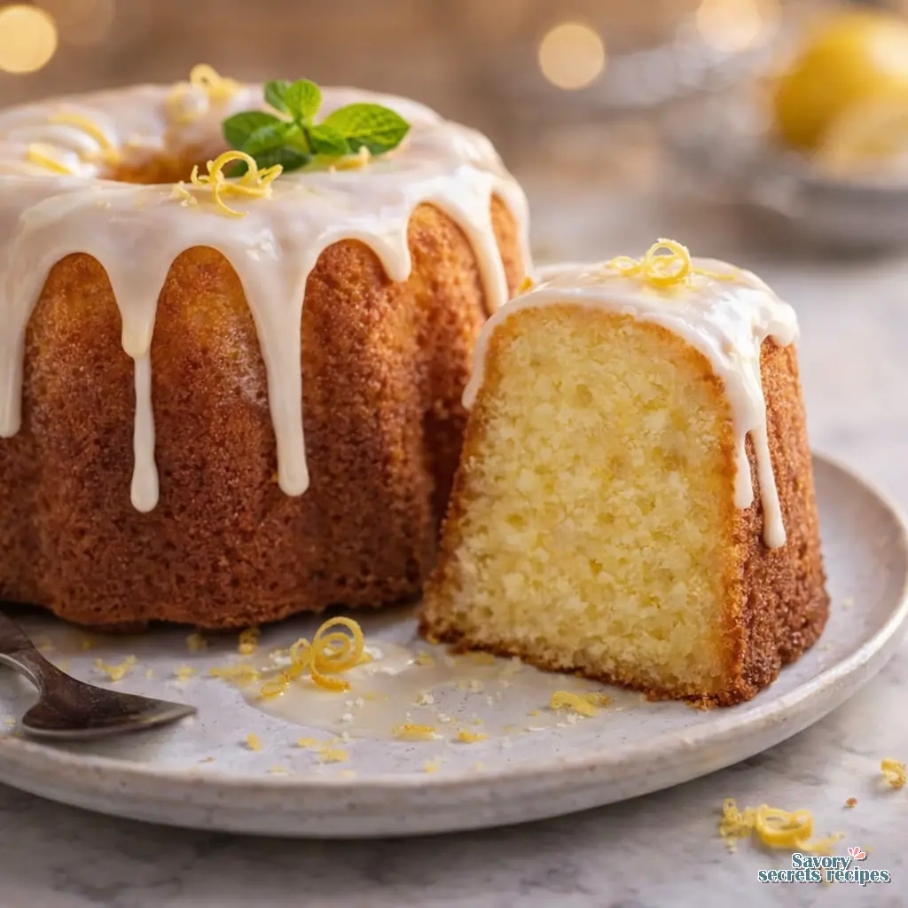 lemon cream cheese pound cake recipe final presentation