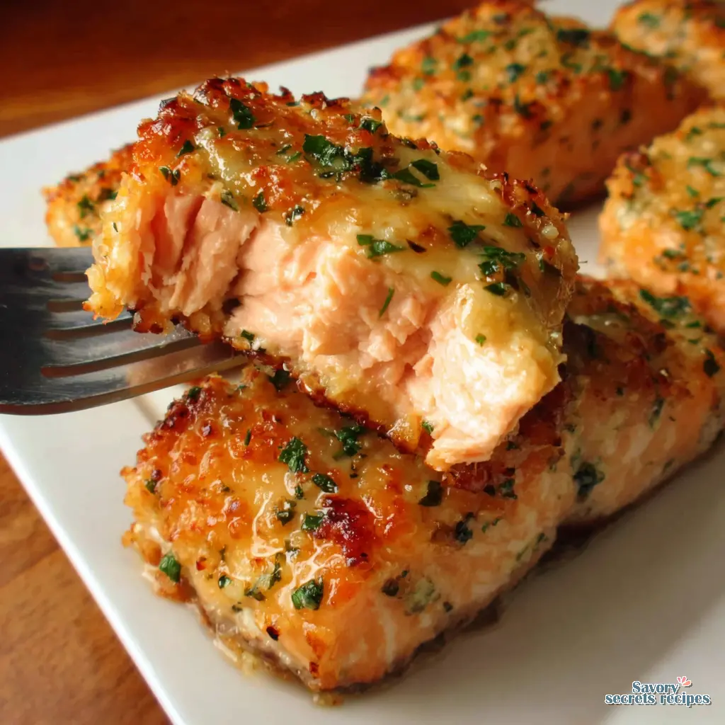lemon garlic butter air fryer salmon bites - variation 4