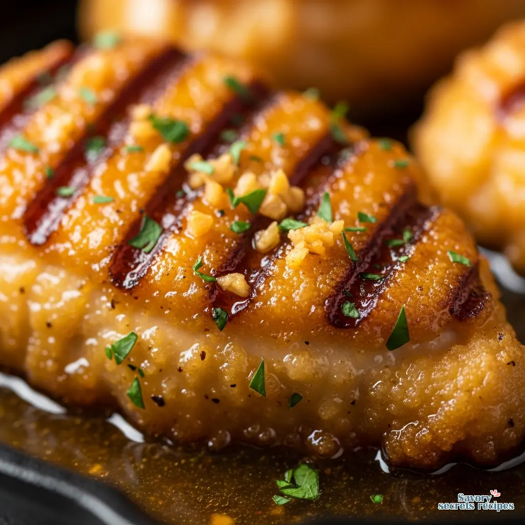 lemon garlic chicken bites recipe close up