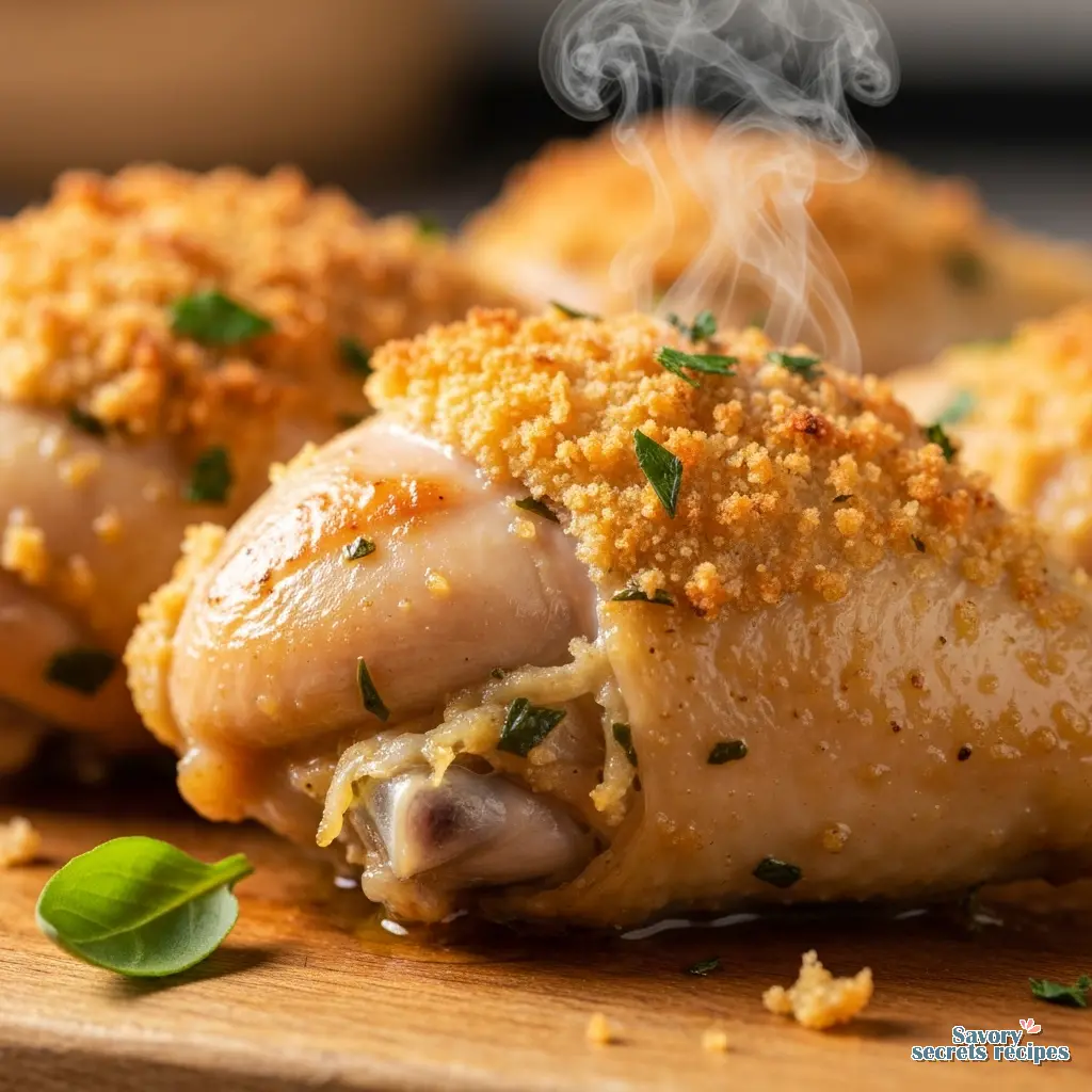 lemon garlic chicken drumsticks recipe close up