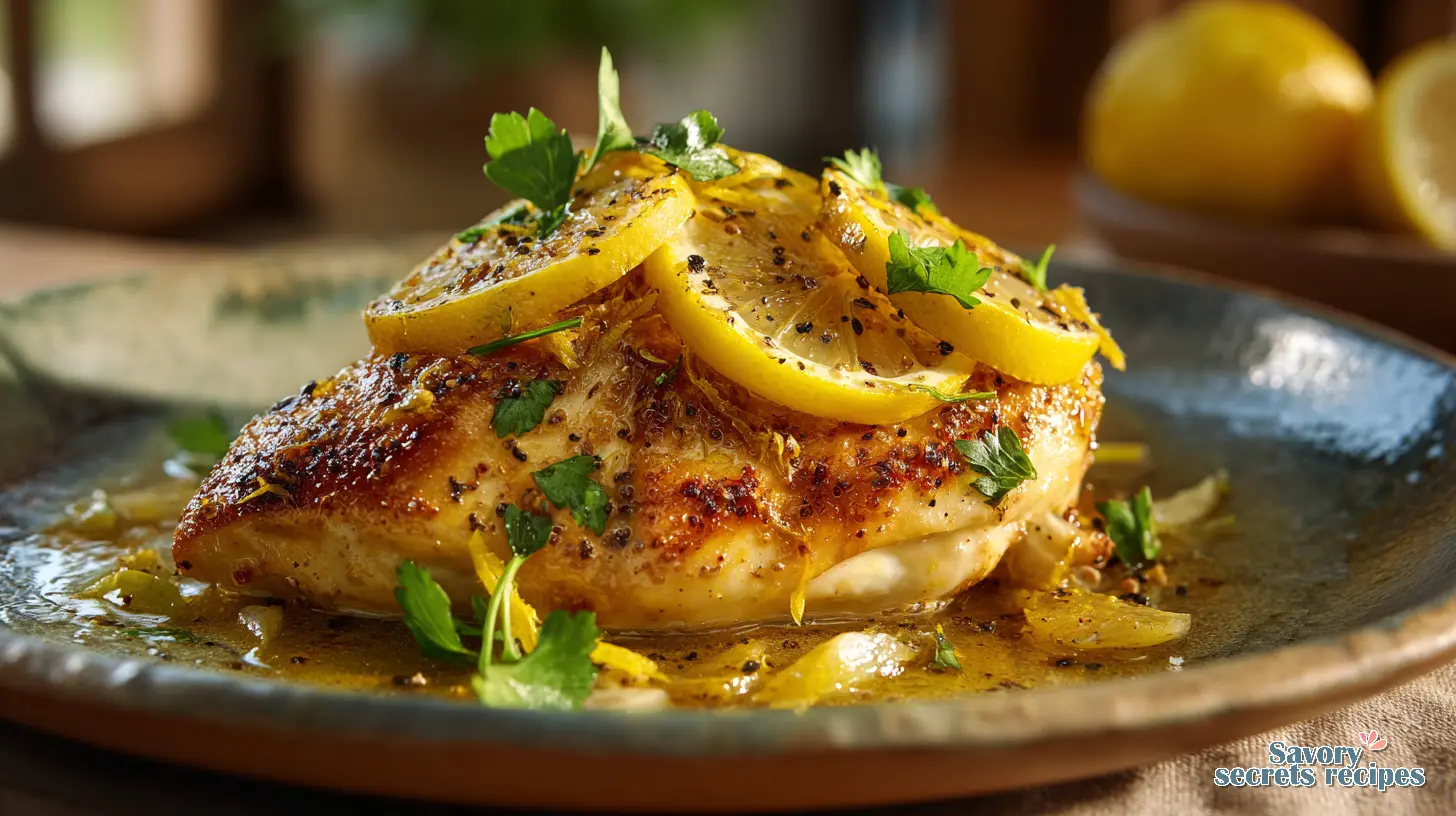 lemon garlic chicken recipe final presentation