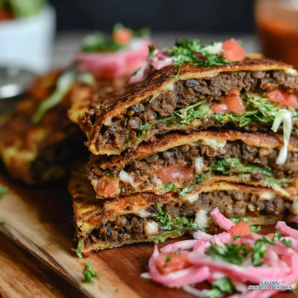 lentil smashburger tacos recipe final presentation