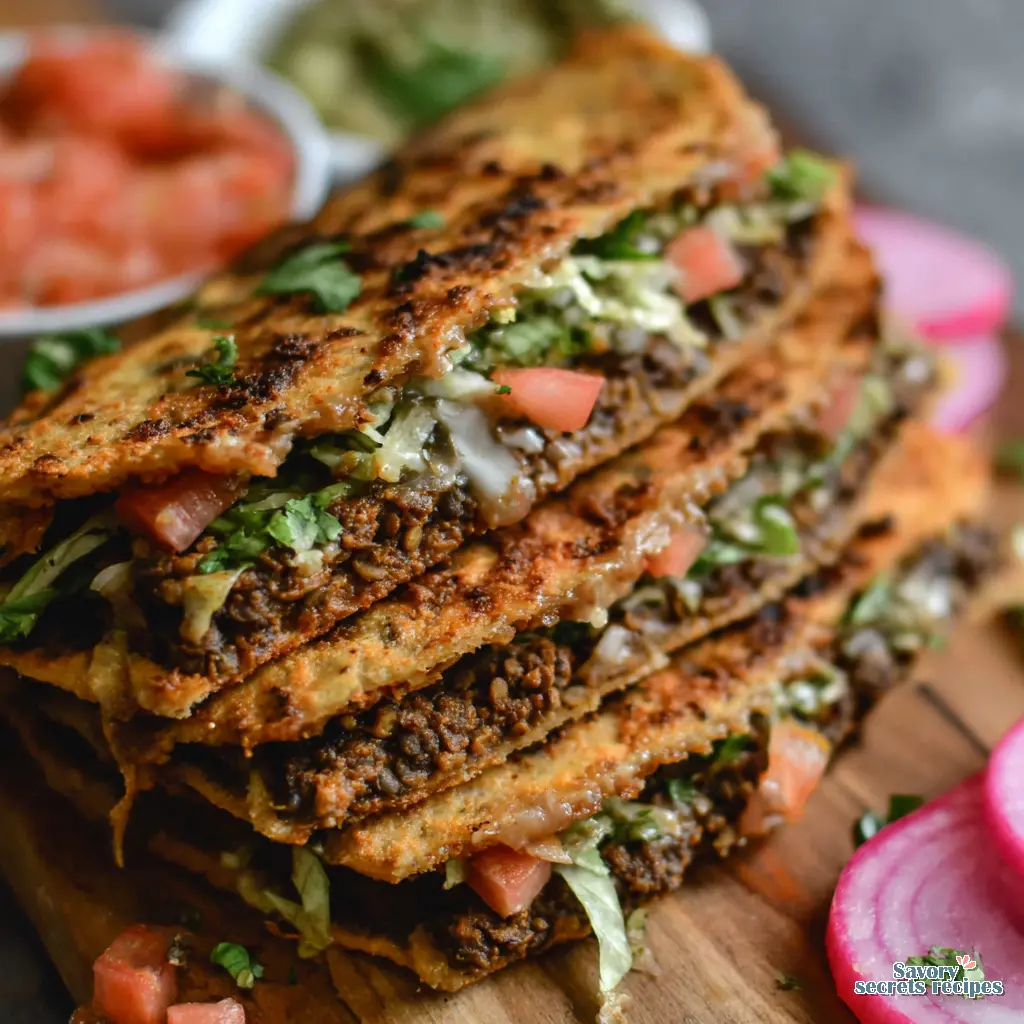 lentil smashburger tacos recipe - variation 4