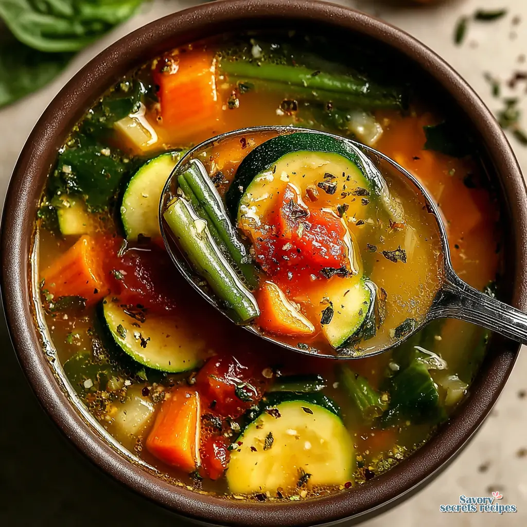 light vegetable soup recipe final presentation