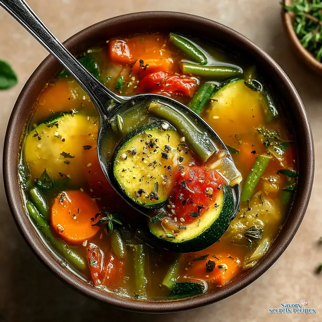 light vegetable soup recipe - variation 4