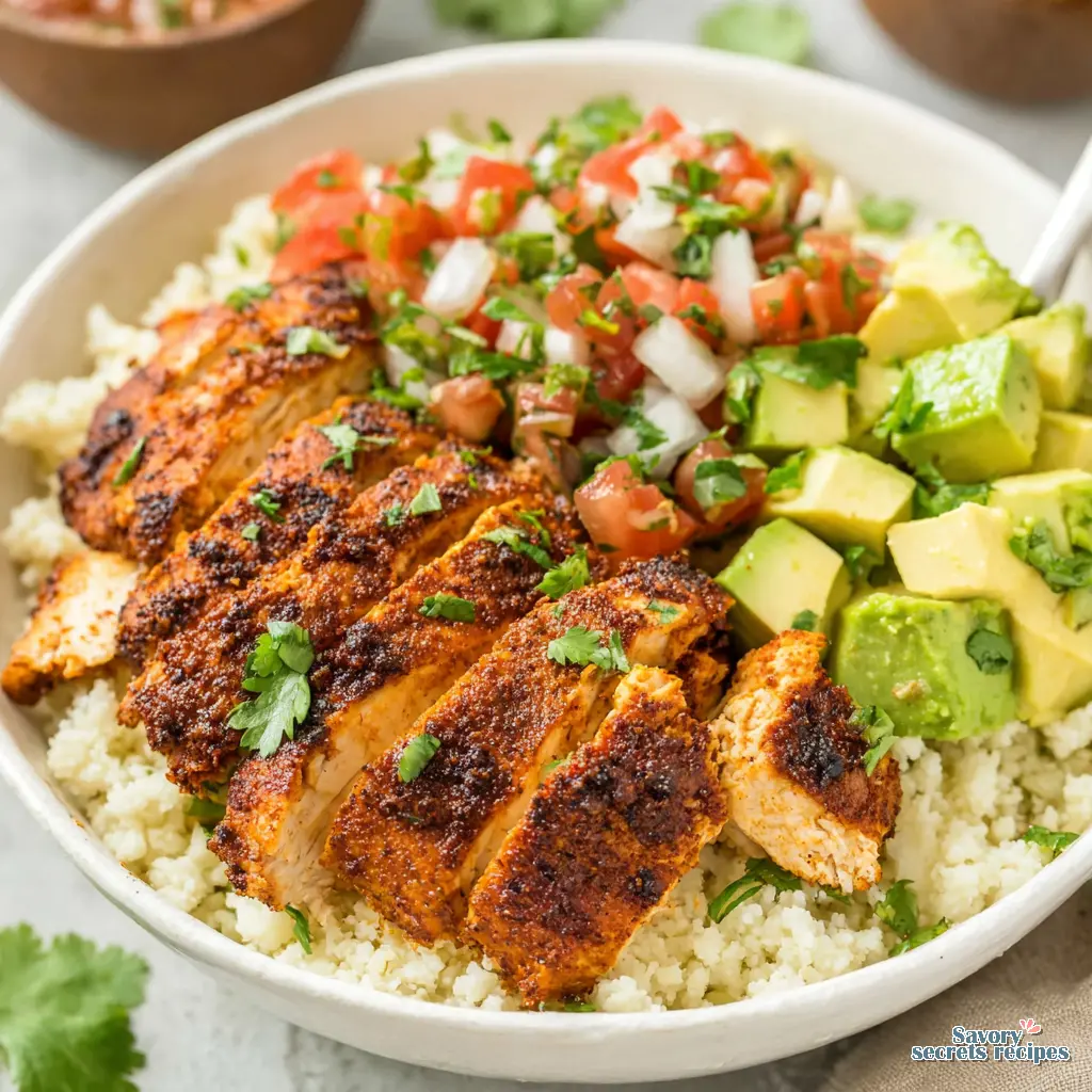 Best Simple Healthy Meal Prep Chicken Burrito Bowls