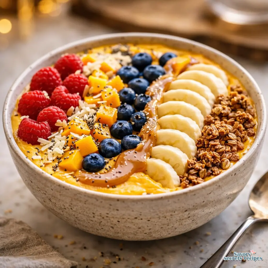 mango smoothie bowl recipe final presentation