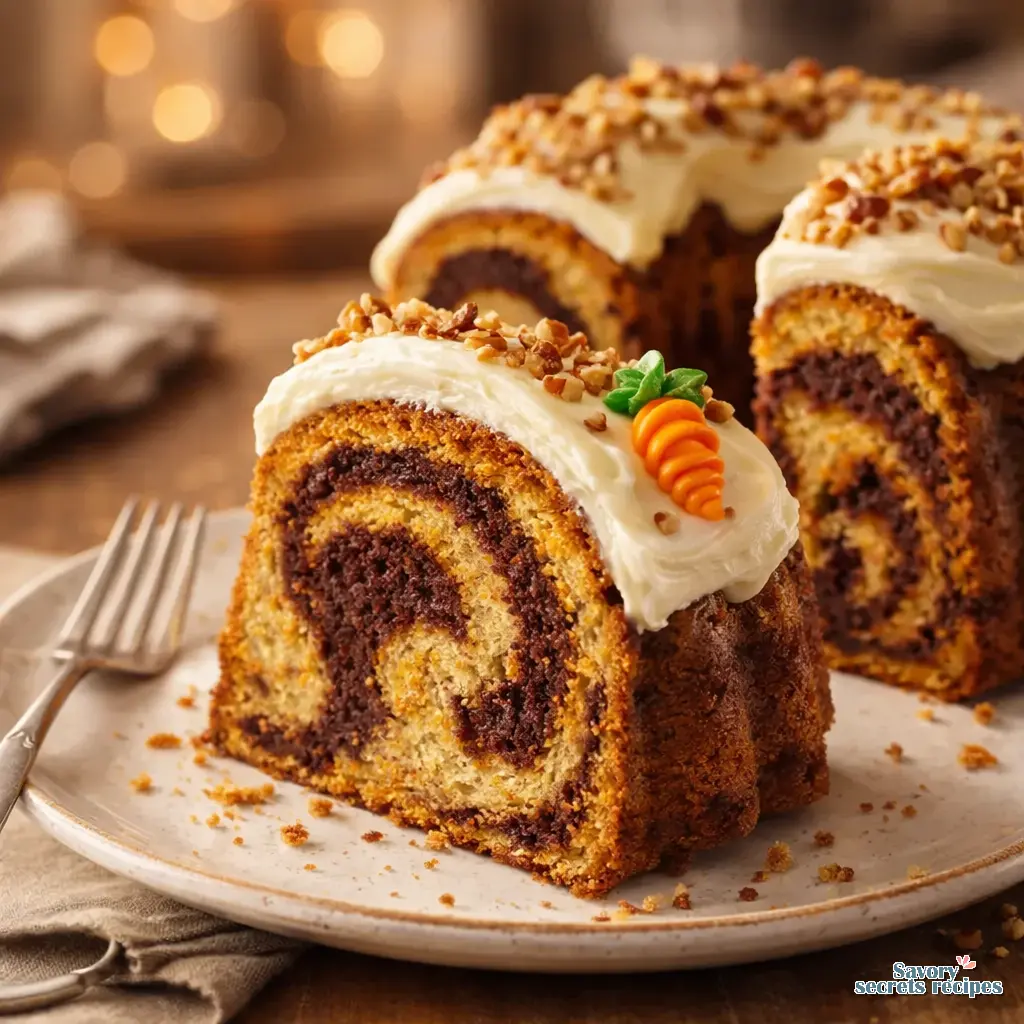 marble carrot pound cake final presentation