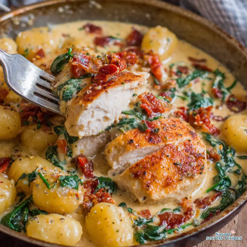 marry me chicken gnocchi close up