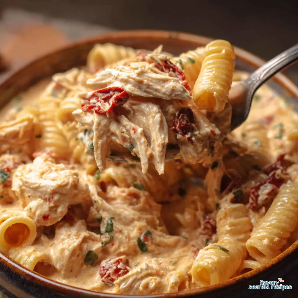 marry me chicken pasta crock pot close up