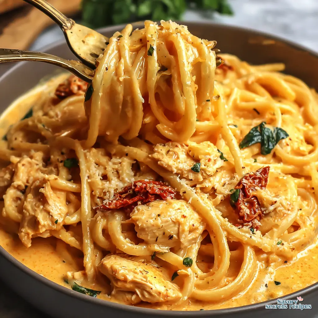 marry me chicken pasta for a crowd final presentation