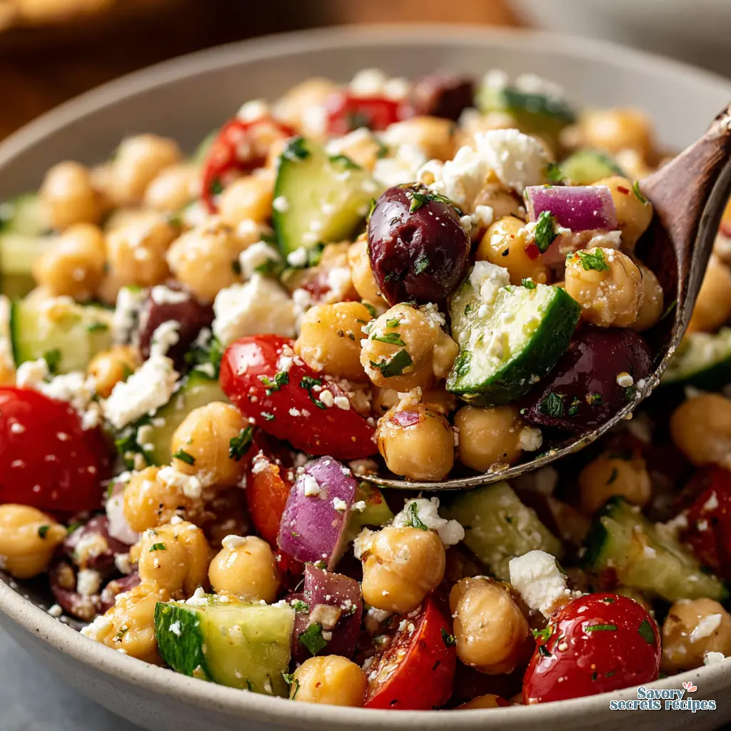 Mediterranean Chickpea Salad - variation 4