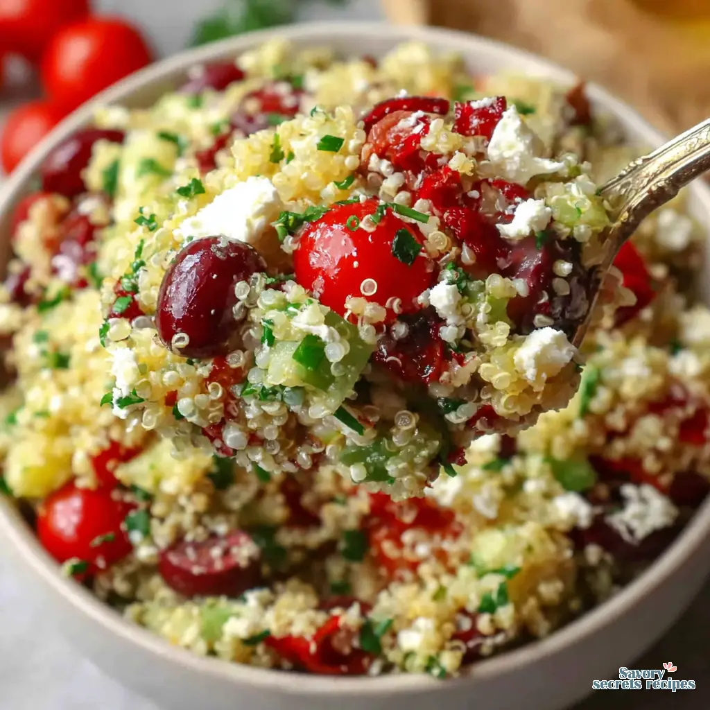 mediterranean quinoa salad final presentation