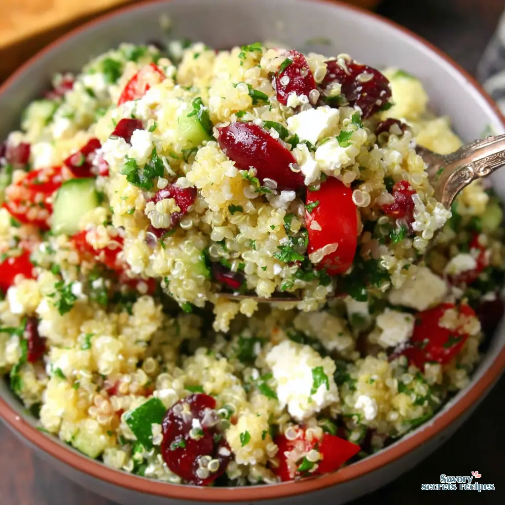 mediterranean quinoa salad - variation 4
