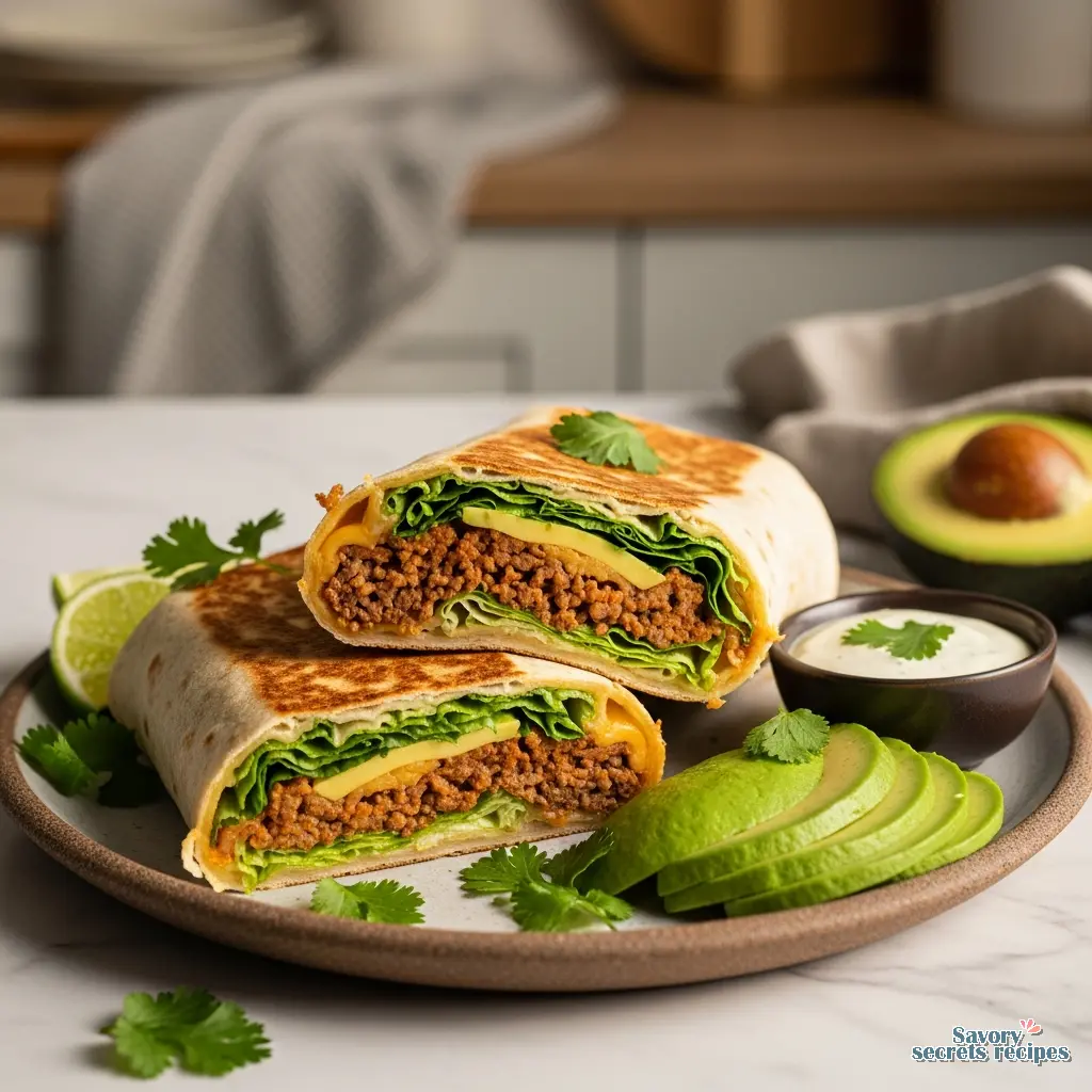 mexican beef wrap final presentation