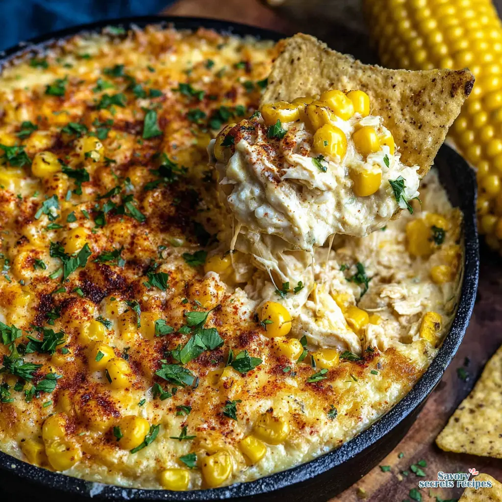 Mexican Street Corn Chicken Dip - variation 4