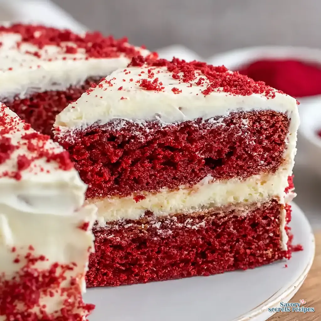 moist red velvet cake final presentation