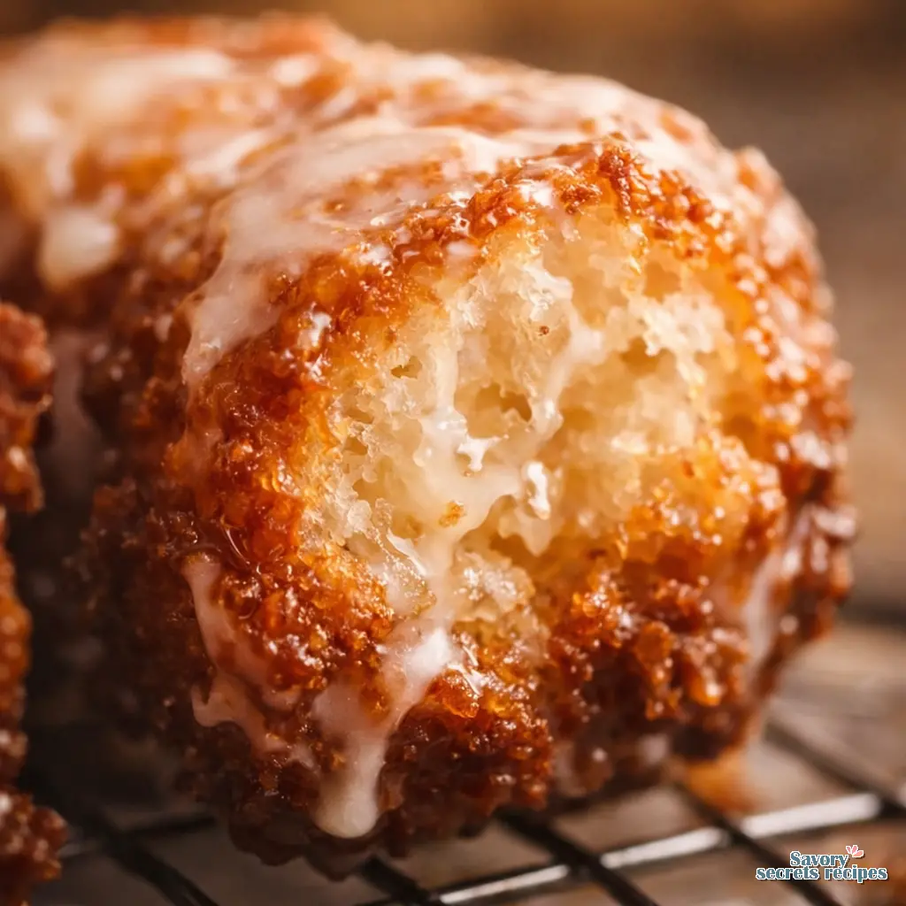 old fashioned sour cream donuts close up