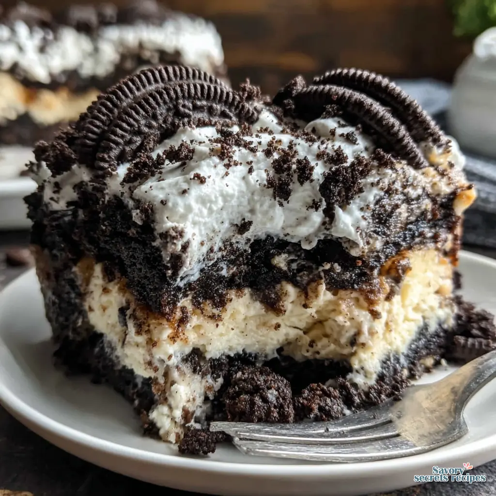 oreo dump cake with pudding - variation 4
