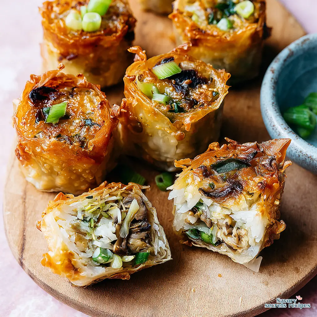 oven baked rice paper dumplings final presentation