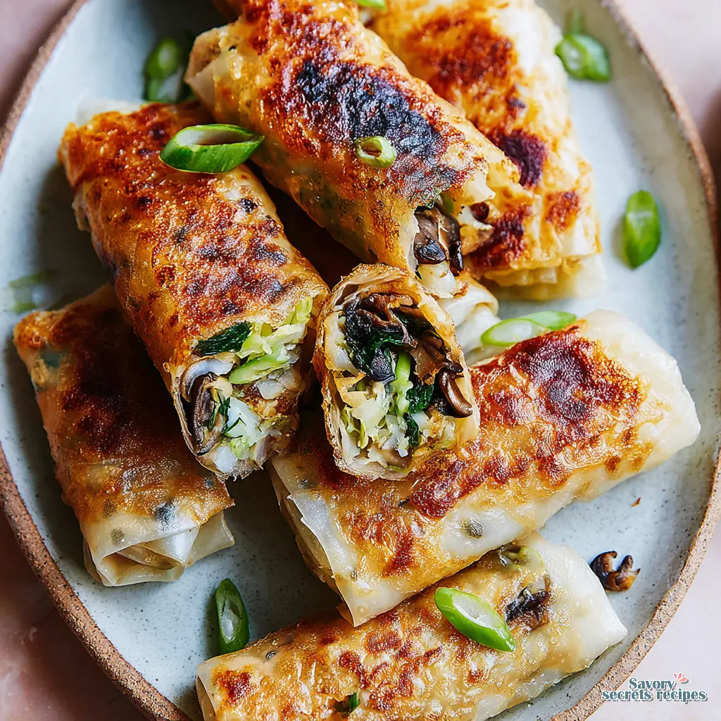 oven baked rice paper dumplings - variation 4