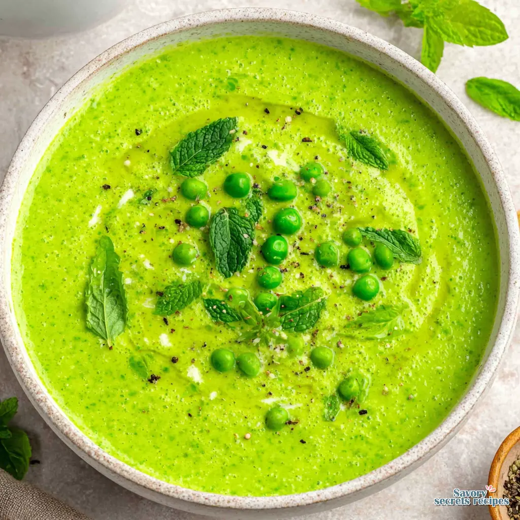 pea mint and asparagus soup - variation 4