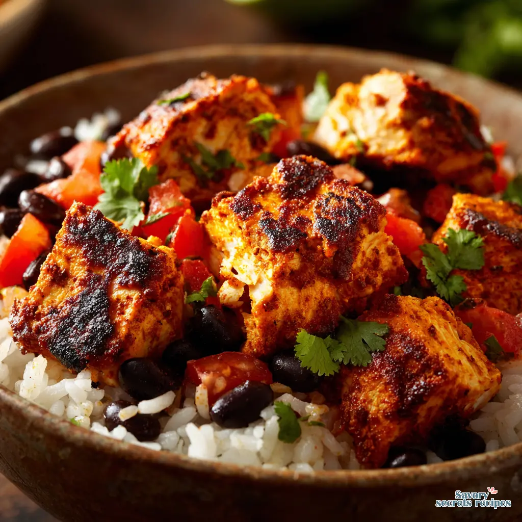 pollo asado chicken burrito bowls - variation 4