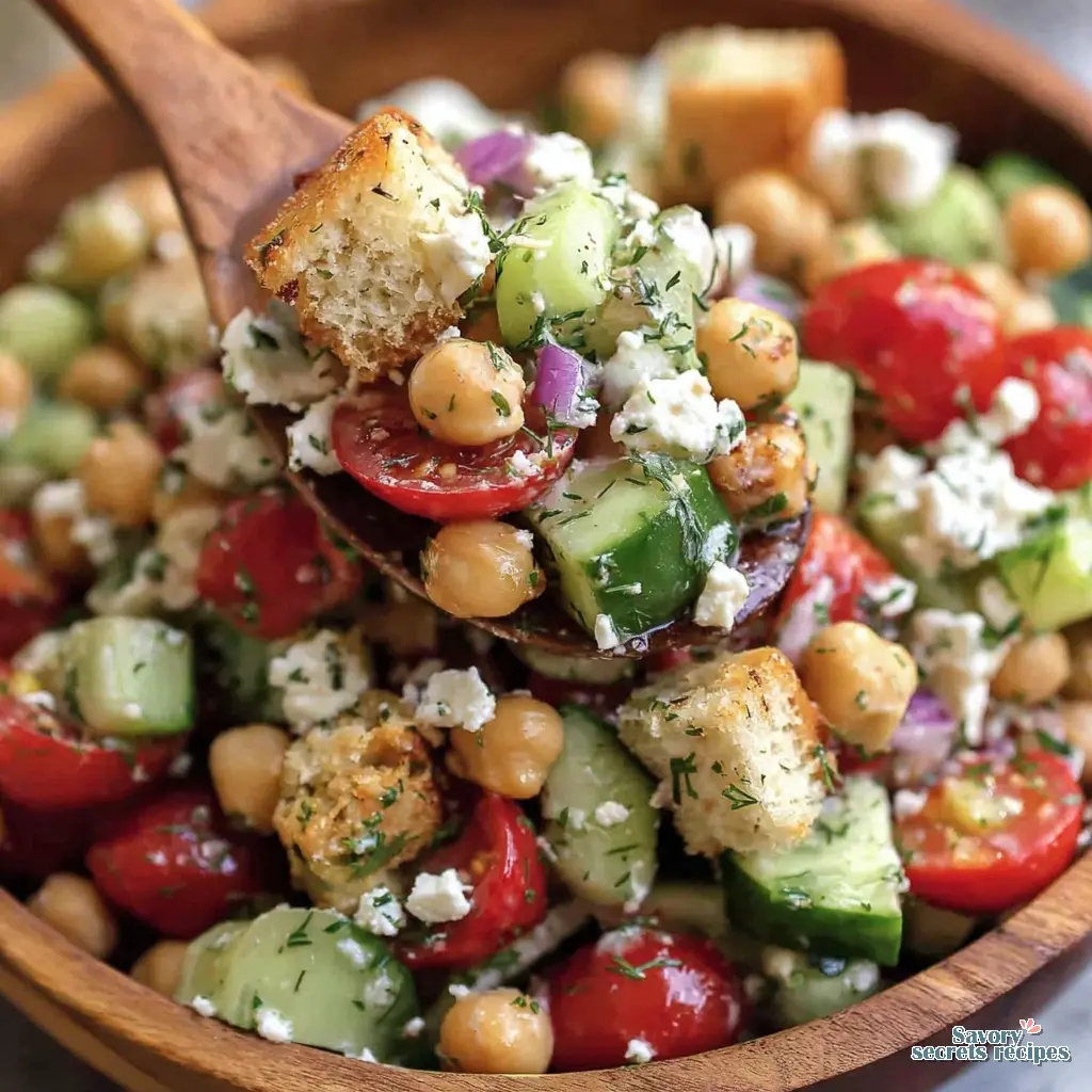 protein chickpea salad - variation 4