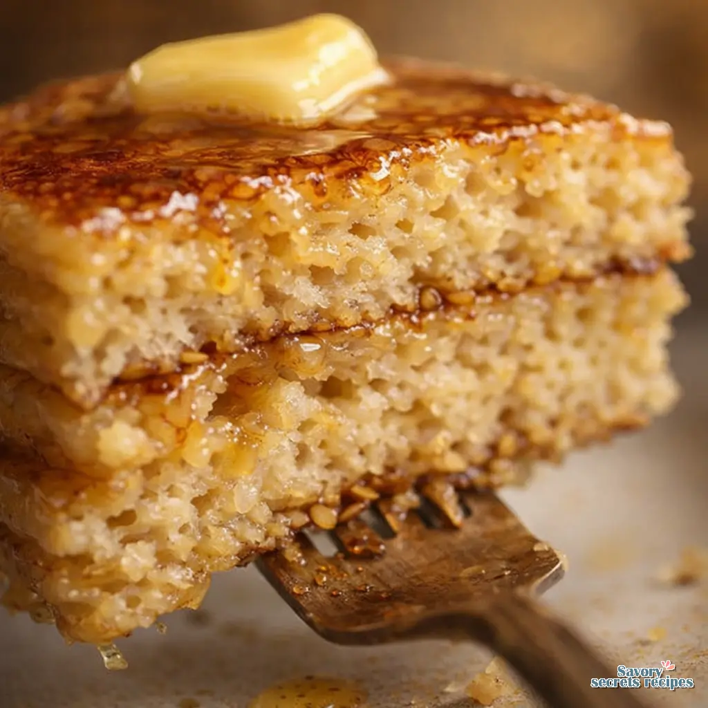 protein oatmeal pancakes close up